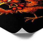 F Caw F Rooster Funny Bird Fcawf Chicken Whisperer Poster (Hoek)