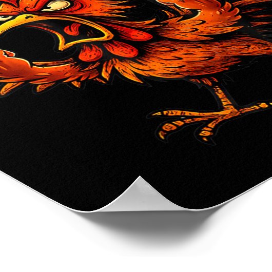 F Caw F Rooster Funny Bird Fcawf Chicken Whisperer Poster (Hoek)