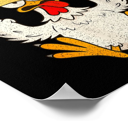 F Caw F Rooster Funny Bird Fcawf Chicken Whisperer Poster (Hoek)