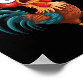 F Caw F Rooster Funny Bird Fcawf Chicken Whisperer Poster (Hoek)