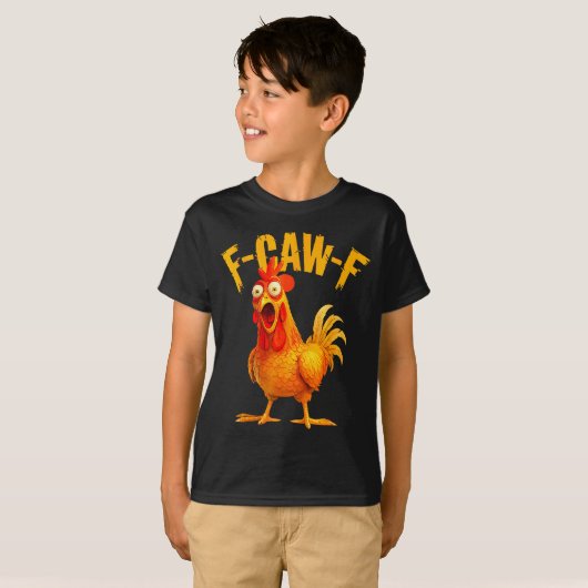 F Caw F Rooster Funny Bird Fcawf Chicken Whisperer T-shirt (Voorkant volledig)