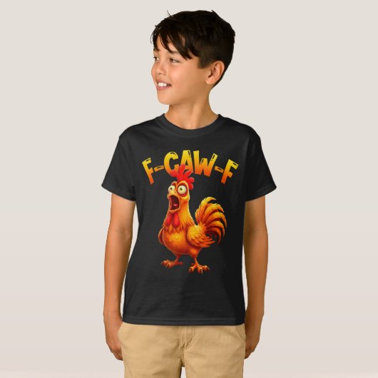 F Caw F Rooster Funny Bird Fcawf Chicken Whisperer T-shirt (Voorkant volledig)