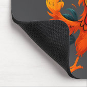 F Caw F Rooster Funny Sarcastic Chicken Middle Fin Muismat (Hoek)