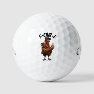 F Caw F Rooster Golfballen - Grappige Callaway
