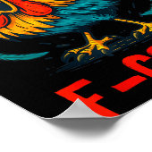 F-caw-f Rooster Meme Funny Chicken Humor Joke Fcaw Poster (Hoek)
