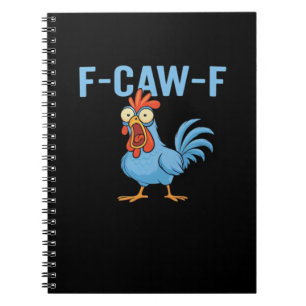 F-Caw-F Scheldende Kip Klassieke Retro Stijl Notitieboek