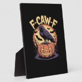 F-Caw-F Spooky Halloween Raven Pumpkin- Bat Moon N Fotoplaat (Zijkant)