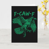 F-caw-f St Patrick Day Fcawf Kip Haan Sarca Kaart (Gele Bloem)