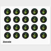 F-caw-f St Patrick Grappige Haan Fcawf Meme Grap C Ronde Sticker (Vel)