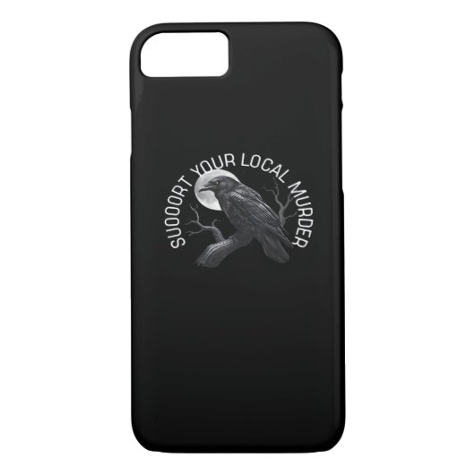 F-Caw-F - Support Your Murder Classic Case-Mate iPhone Case (Achterkant)