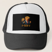 F-Caw-F Tr-ump Rooster Trucker Pet (Voorkant)
