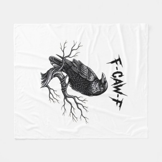 F Caw F Trendy Modern Style Fleece Deken (Voorkant (Horizontaal))