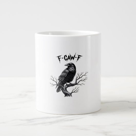 F Caw F Trendy Moderne Stijl Grote Koffiekop (Voorkant)