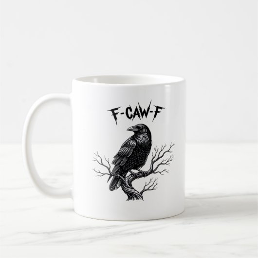 F Caw F Trendy Moderne Stijl Koffiemok (Links)
