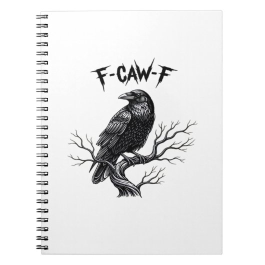 F Caw F Trendy Moderne Stijl Notitieboek (Voorkant)