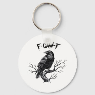 F Caw F Trendy Moderne Stijl Sleutelhanger