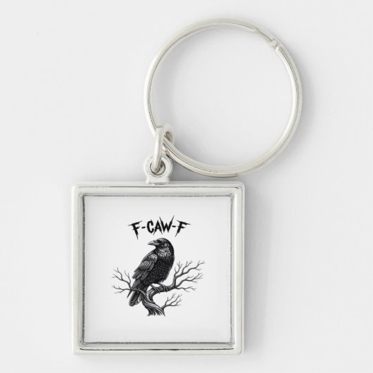 F Caw F Trendy Moderne Stijl Sleutelhanger (Voorkant)