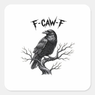 F Caw F Trendy Moderne Stijl Vierkante Sticker