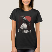 F-Caw-F Tshirt - Crow with F Caw F (Voorkant)