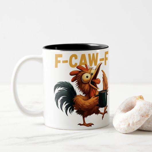 F-CAW-F TWEEKLEURIGE KOFFIEMOK (Met donut)