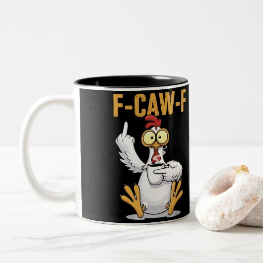F-CAW-F TWEEKLEURIGE KOFFIEMOK (Met donut)