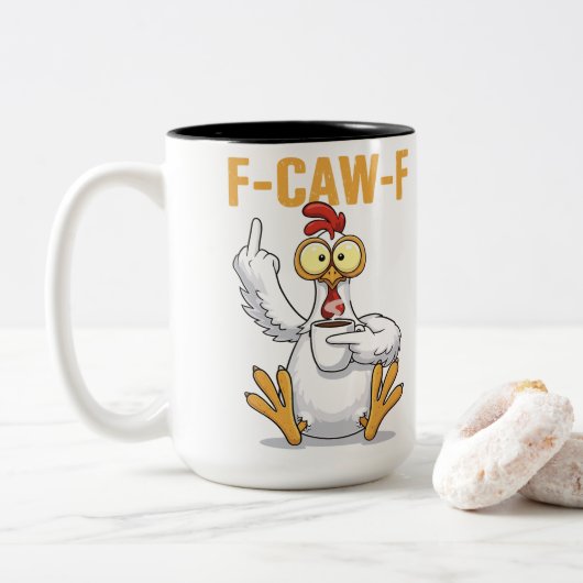F-CAW-F TWEEKLEURIGE KOFFIEMOK (Met donut)