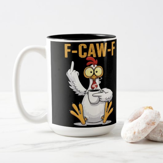 F-CAW-F TWEEKLEURIGE KOFFIEMOK (Met donut)