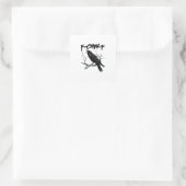 F-Caw-F Vierkante Sticker (Tas)