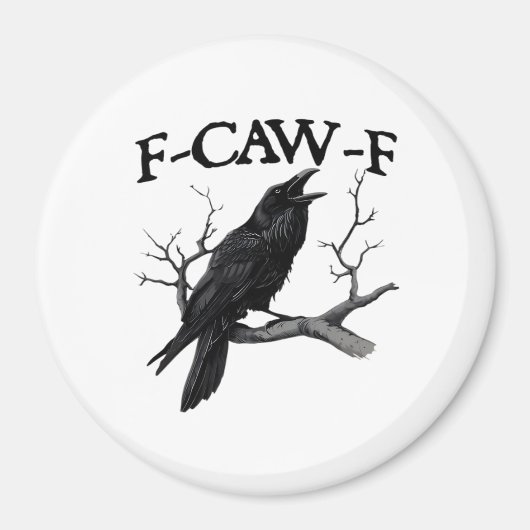 F Caw F Vintage Grafisch Klassiek Magneet (Voorkant)