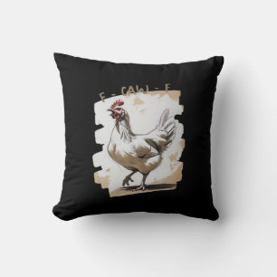 F-Caw-F Vintage Grafisch Kussen