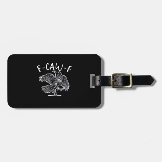 F-Caw-F Vintage Stijl Bagagelabel (Voorkant horizontaal)
