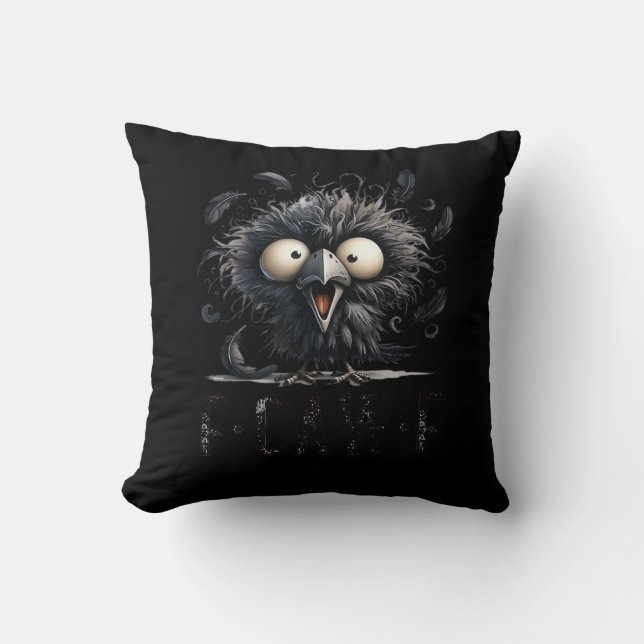 F-Caw-F Vogel Grappig Trendy Uniek Kussen (Voorkant)