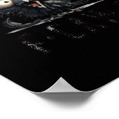 F-Caw-F Vogel Grappig Trendy Uniek Poster (Hoek)