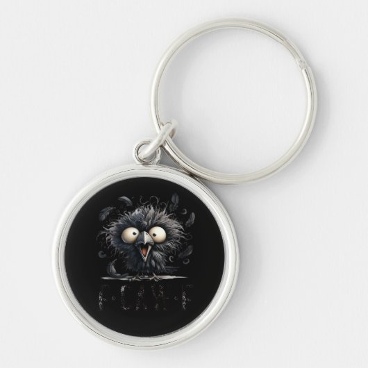 F-Caw-F Vogel Grappig Trendy Uniek Sleutelhanger (Voorkant)