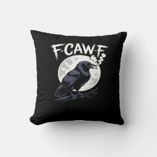 F-Caw-F Vogel Klassieke Vintage Kunst Kussen