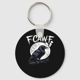 F-Caw-F Vogel Klassieke Vintage Kunst Sleutelhanger