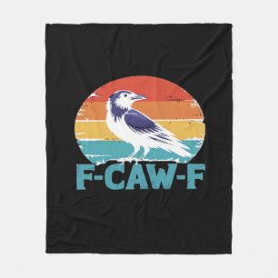 F-Caw-F Vogel Kraai Grappige Kraai Liefhebber Esth Fleece Deken