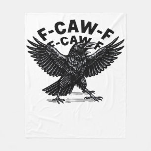 F-Caw-F Vogel Liefhebber’s Humoristische Sticker E Fleece Deken