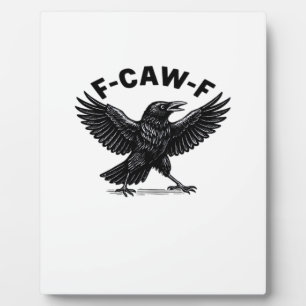 F-Caw-F Vogel Liefhebber’s Humoristische Sticker E Fotoplaat