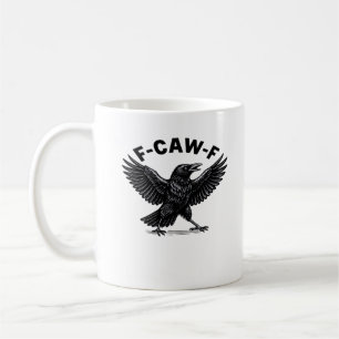 F-Caw-F Vogel Liefhebber’s Humoristische Sticker E Koffiemok