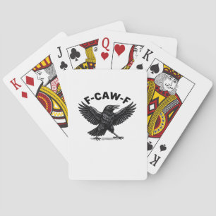 F-Caw-F Vogel Liefhebber’s Humoristische Sticker E Pokerkaarten