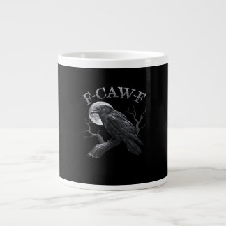 F-Caw-F Vogel Maan Gothic Klassiek Cool Design Grote Koffiekop