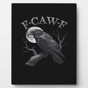 F-Caw-F Vogel Maan Gothic Klassiek Cool Ontwerp Fotoplaat