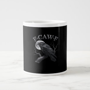 F-Caw-F Vogel Maan Gothic Klassiek Cool Ontwerp Grote Koffiekop