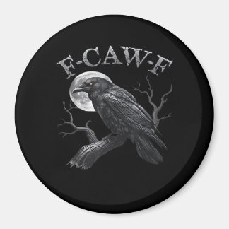 F-Caw-F Vogel Maan Gothic Klassiek Cool Ontwerp Magneet