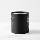 F-Caw-F Vogel Maan Gothisch Klassiek Cool Design Mok (Midden)