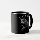 F-Caw-F Vogel Maan Gothisch Klassiek Cool Design Mok (Voorkant rechts)