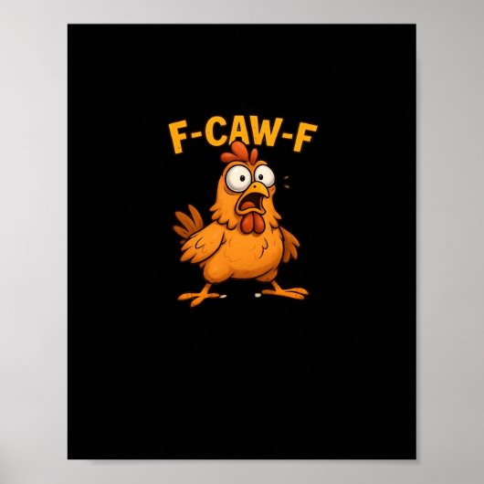 F Caw F Vogelliefhebbers Stomme Unieke Ontwerp Poster (Voorkant)