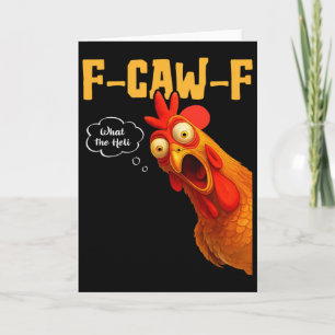 F-caw-f Wat De-hel Zwarde Kraai Zwarte Vogel Kuike Kaart