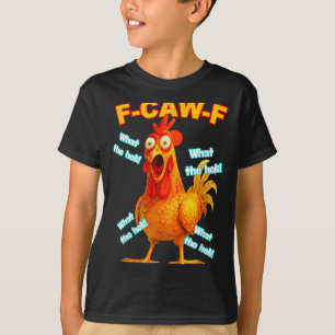 F-caw-f Wat De Heli Kip Grappige Meme Vintage T-shirt